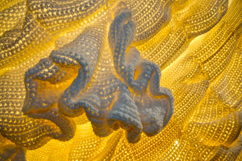 Illustration for article titled Artist uses crochet to create mathematically accurate sculptures of clouds